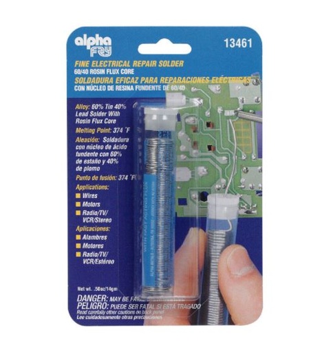 SOLDER 60/40 ROSIN FINE.