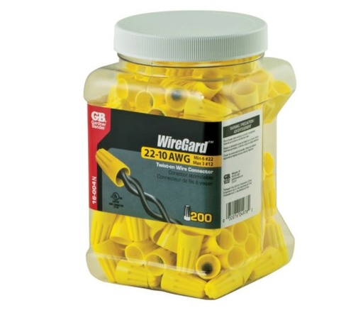 WIRE CONNECTOR YLW JR200                