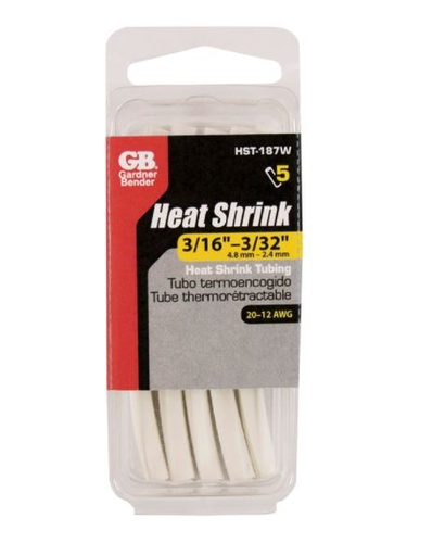 HEAT SHRK TUBE WH3/16PK5                