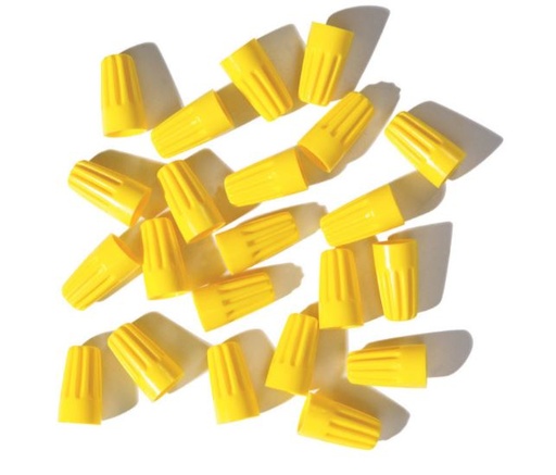 WIRE CONN YL25PK SCREWON                