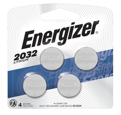 BATTERY WTCH/ELC2032 4PK                