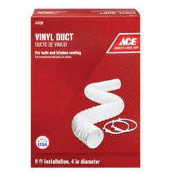 FLEX VINYL DUCT4&quot;X8FT                   