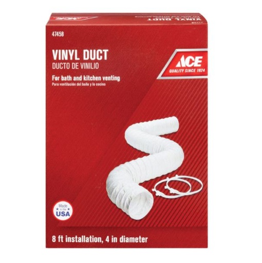 FLEX VINYL DUCT4"X8FT                   