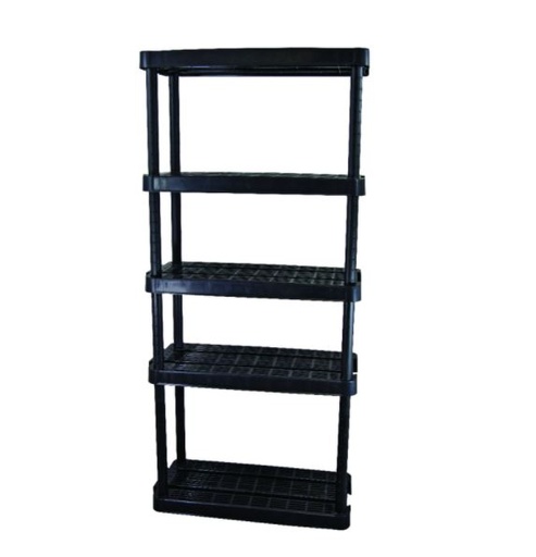 SHELF UNIT 5 TIER BLK                   
