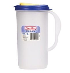 PITCHER 2QT BLU/YLO LID.