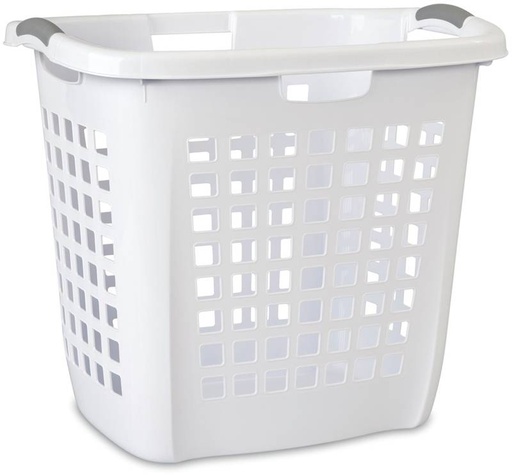 Sterilite White Plastic Laundry Basket.