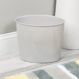 TRASH CAN NUVO OVAL GRY.