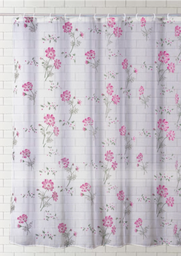 SHOWER CURTAIN FLORAL.