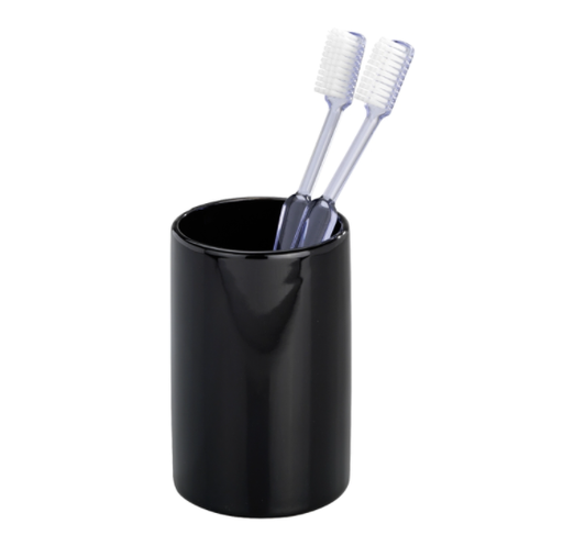 Wenko Polaris Tumbler 4-5/16 in W Black Ceramic