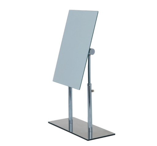 Wenko Pinerolo Makeup Mirror Chrome Silver, 10.6 in. H x 9.1 in W