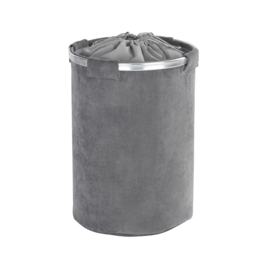 Wenko Cordoba Gray Polyester Laundry Basket