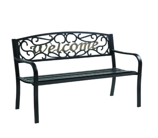 WELCOME BENCH CAST IRON                 