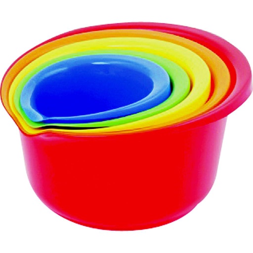 Chef Craft 5 qt. Plastic Mixing Bowl 5 pc.