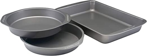 Farberware Nonstick Bakeware 3Piece Cake Pan Set 