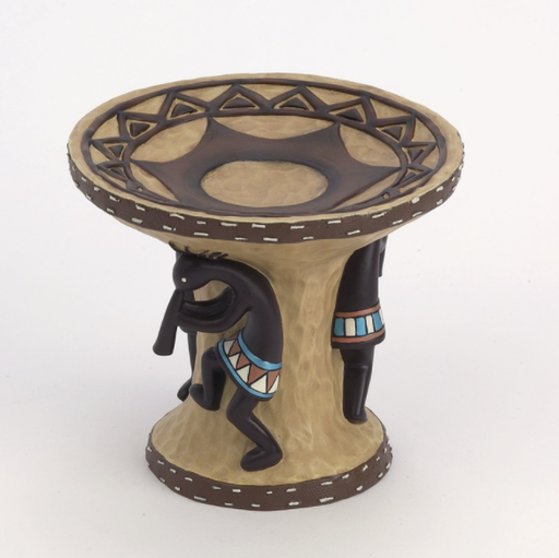 SOAP DISH GOLD KOKOPELLI