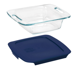 PYREX SQ DISH W/LID 8&quot;