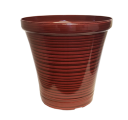 PLANTER RED GLAZED SMALL