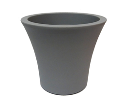 PLANTER GRAY 5.3&quot;H 6&quot;DIA