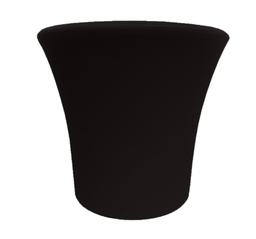 PLANTR BLACK 5.3&quot;H 6&quot;DIA