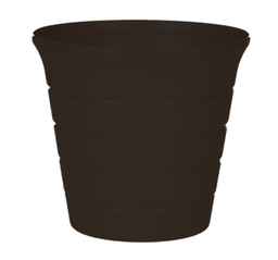PLANTER BLK 5.43&quot;H 6&quot;DIA