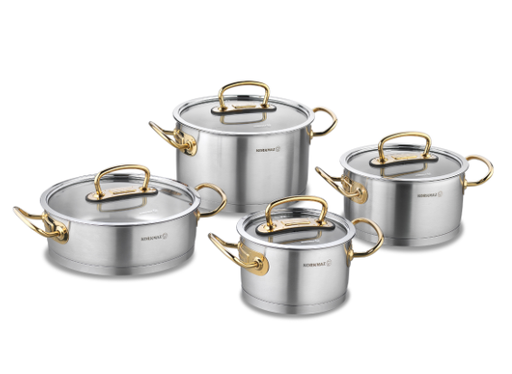 A1148 ProLine 8 pcs. Cookware Set - Gold