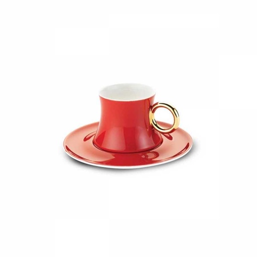 A8660 Freedom 12 pcs. Coffee Cups Set - Red